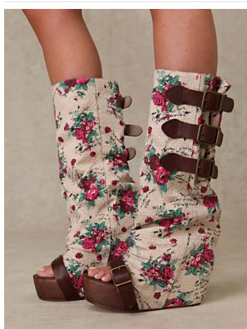 floral slouch clog fp